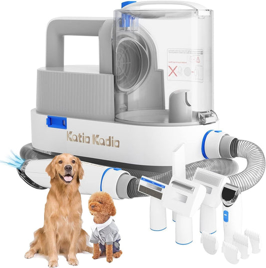 Pet Grooming Kit, 5 In 1 Dog Grooming Kit With 2 Suction Mode, Low Noise Dog Hair Remover, Dog Vacuums For Hair Cleaning For Shedding Small, Medium Pet For Dog Hair At Home